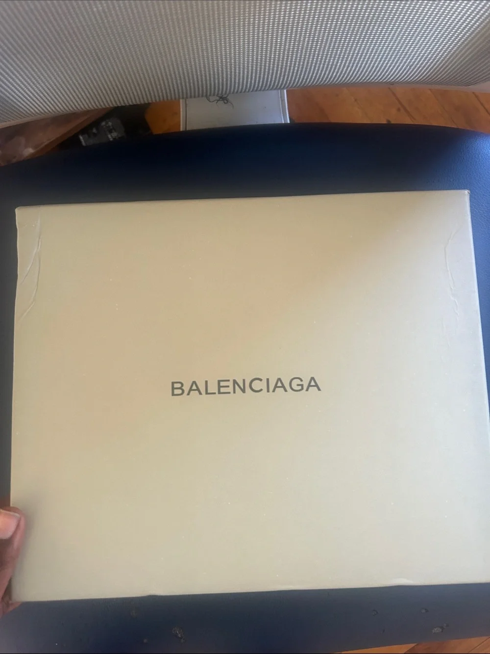Balenciaga Men’s Black Logo Slide Sandals